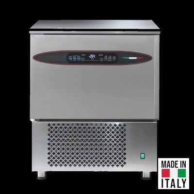 Abatitor racitor rapid inox 5 tavi GN 1/1 Tecnodom Attila cu comanda touch, 20 kg racire, 12 kg congelare - Made in Italy