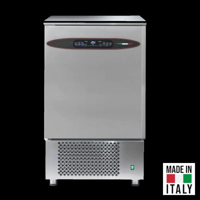 Abatitor racitor rapid inox 7 tavi GN 1/1 Tecnodom Attila cu comanda touch, 25 kg racire, 22 kg congelare - Made in Italy