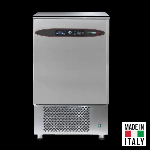 Abatitor racitor rapid inox 7 tavi GN 1/1 Tecnodom Attila cu comanda touch, 25 kg racire, 22 kg congelare - Made in Italy