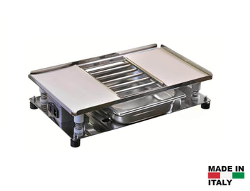 Masă vibrantă independentă cu grătar și recipient Made in Italy