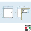 Agregat monobloc Sicaf Italy ACB220 - dimensiuni montaj