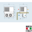 Agregat monobloc Sicaf Italy CMB220 - dimensiuni montaj