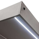 Dulap pentru espressor cu polita reglabila si topper H 210 cm L 90 cm G 63 cm, stejar kraft/gri deschis-9