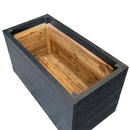 Ghiveci de flori din lemn H-74 cm L-120 cm G-60 cm antracit-4