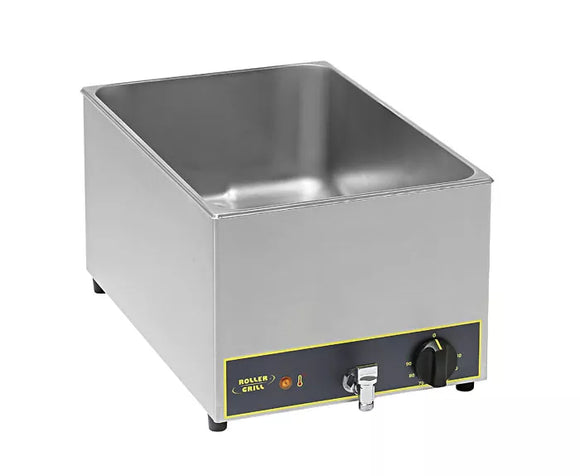 Bain-marie cu robinet de scurgere GN 1/1 - 1.75 kW, 230V, dimensiuni exterioare 320x580x260mm