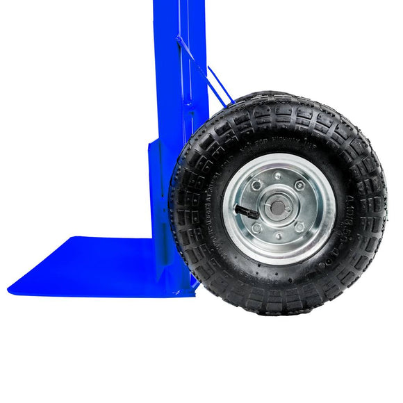 Carucior transport pliabil 2in1 depozit tip roaba 250kg albastru