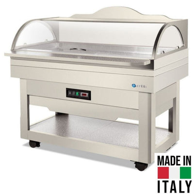 Vitrină Frigorifică Buffet (lemn nuc deschis)
+3/+10°C | Static | Ușă cu arcadă