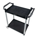 Carucior gastronomic pentru ospatar 80x40x95 cm 2 polite plastic-5