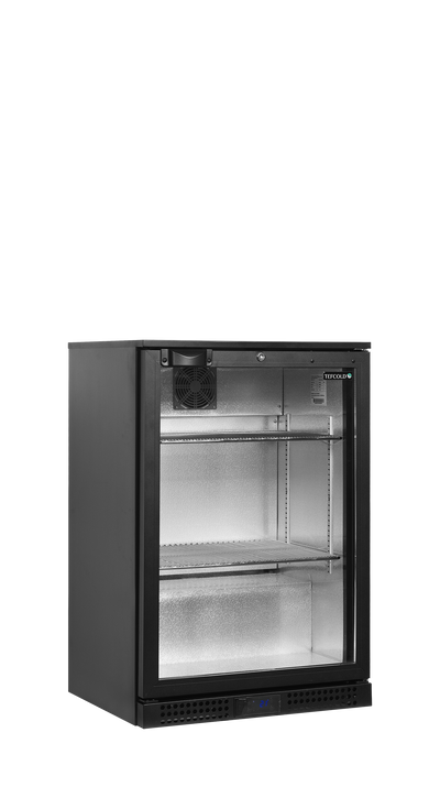 Vitrina bar Tefcold BA11H, 118 l, usa din sticla cu geam dublu, polite din sarma cromate