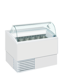 Vitrina inghetata ISETTA 6LX, expunere 6 cuve, alb, -16/-14 °C, racire statica, iluminare LED, 810W, clasa energetica B-1