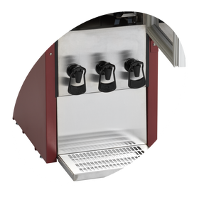 DKS95-310L-Rosu RAL3005, 80 l, 3 to 9 C, Static, 80 W, E Sistemul de servire pentru vin