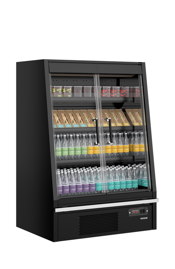 Vitrina frigorifica multideck joasa Tefcold Galaxy+ GPL10FGD Black - imaginea 2