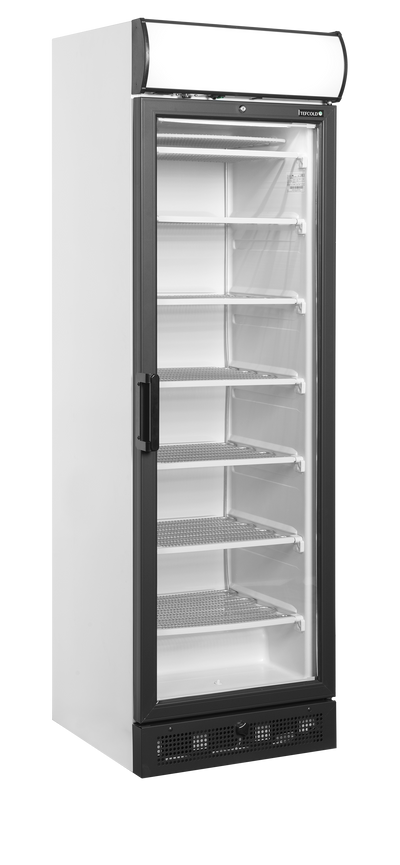 UFSC371GCP-Alb, N/A, -24 to -14 °C, 1 usa din sticla cu balama incalzita, Statica, N/A, N/A, C