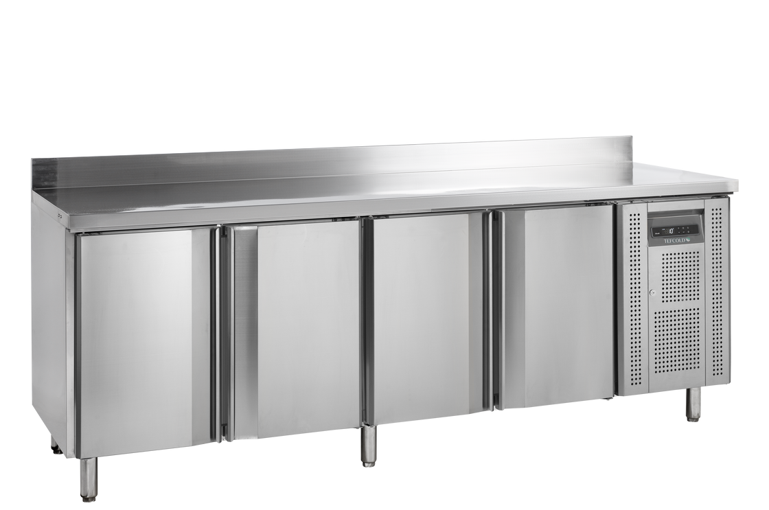Masa refrigerata inox cu 4 usi, temperatura -2 to +10°C, clasa energetica B
