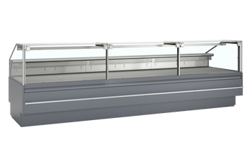Vitrina servire Tefcold SOCA37590A, 982 l, blat inox de 900 mm si sticla frontala anti-condens