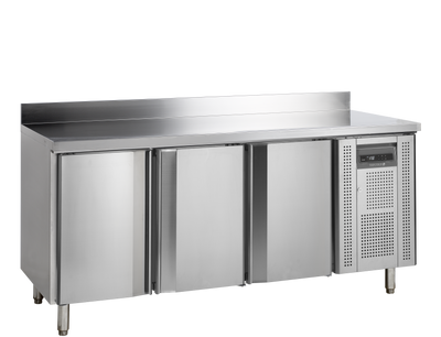 Masa refrigerata snack Tefcold SK6310/+SP, inox SS304, 3 usi cu inchidere automata