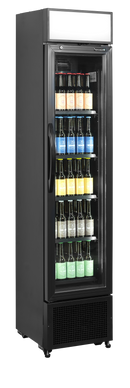 Vitrina frigorifica pentru bauturi Tefcold FSC175H BLACK - imaginea 2
