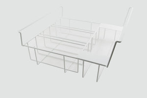 Cos pentru 4 cuve de plastic de 5 L Tefcold pentru vitrine de inghetata IC SCEB