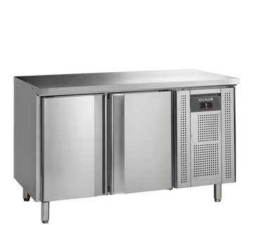 Masa refrigerata inox 2 usi varianta A Tefcold – masă frigorifică inox pentru bucătărie profesională restaurant și HoReCa