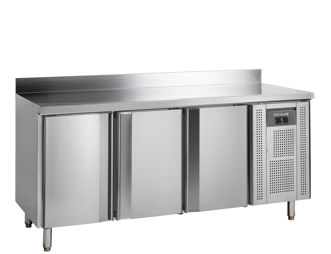 Masa refrigerata inox cu 3 usi, temperatura -2 to +8°C, clasa energetica A