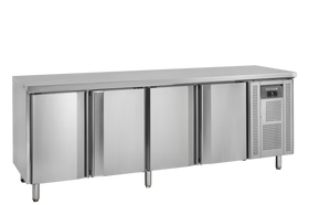 Masa refrigerata inox cu 4 usi, temperatura -2 to +8°C, clasa energetica A