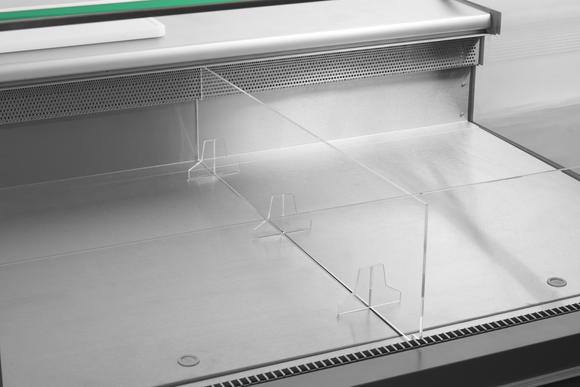 Separator jos Tefcold pentru vitrine de colt SOCA - imaginea 2