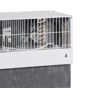 Racitor mic masa alb BC60MC vedere laterala Tefcold – racitor de masa compact pentru bauturi si produse fresh la puncte de vanzare