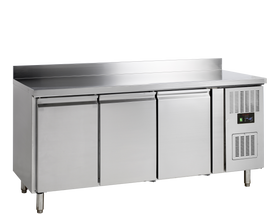 Masa refrigerata inox cu 3 usi, temperatura -2 to +10°C, clasa energetica B