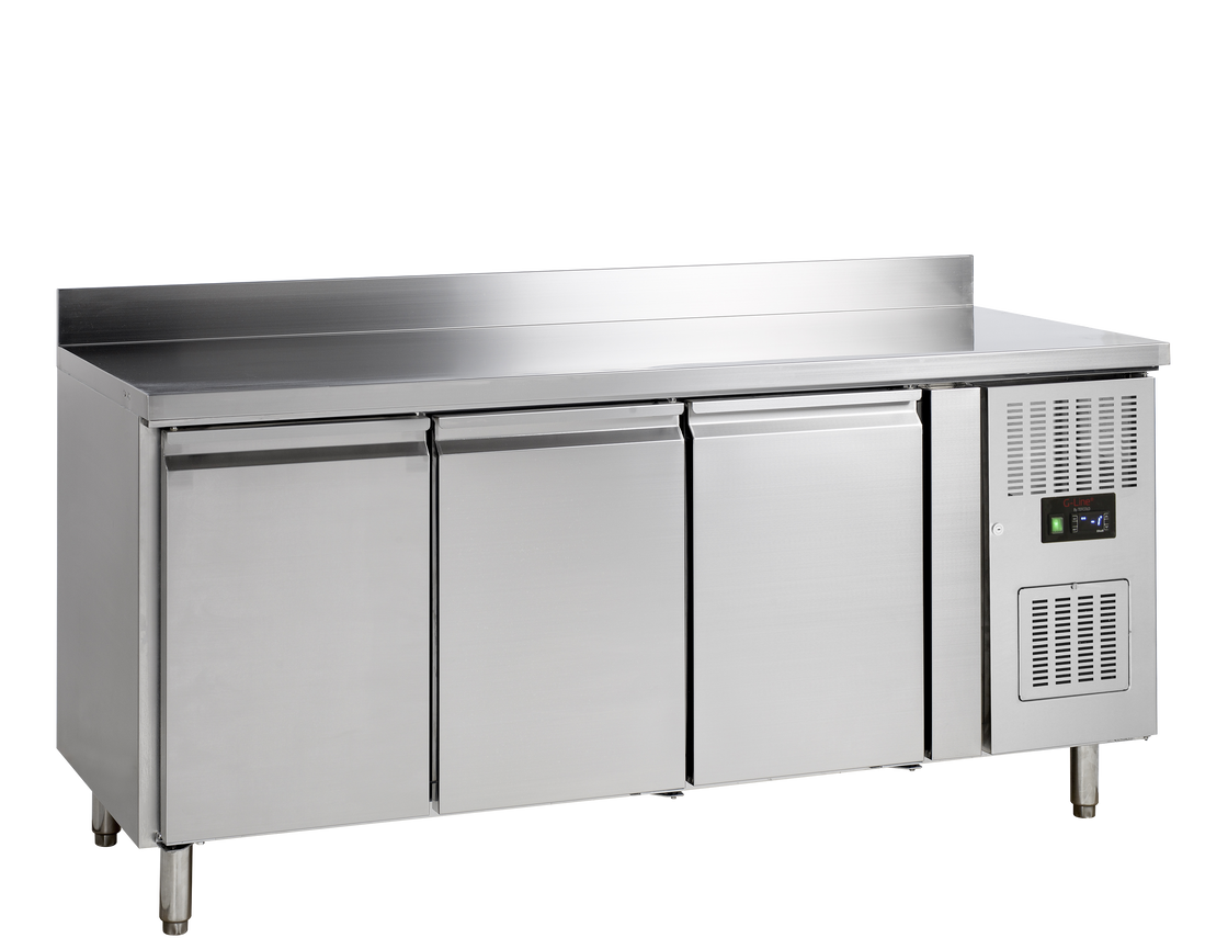 Masa refrigerata inox cu 3 usi, temperatura -2 to +10°C, clasa energetica B