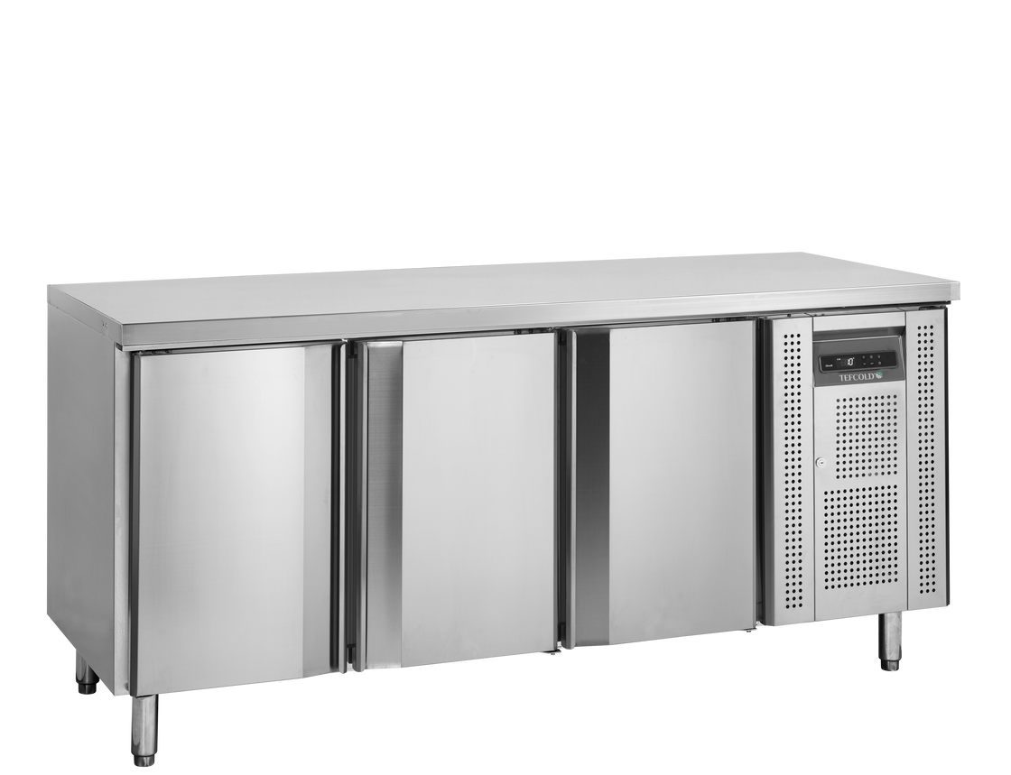 Masa refrigerata inox cu 3 usi, temperatura -2 to +10°C, clasa energetica B