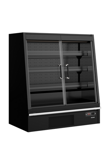 Vitrina frigorifica joasa Tefcold Galaxy+ GPL14FGD Black / DF