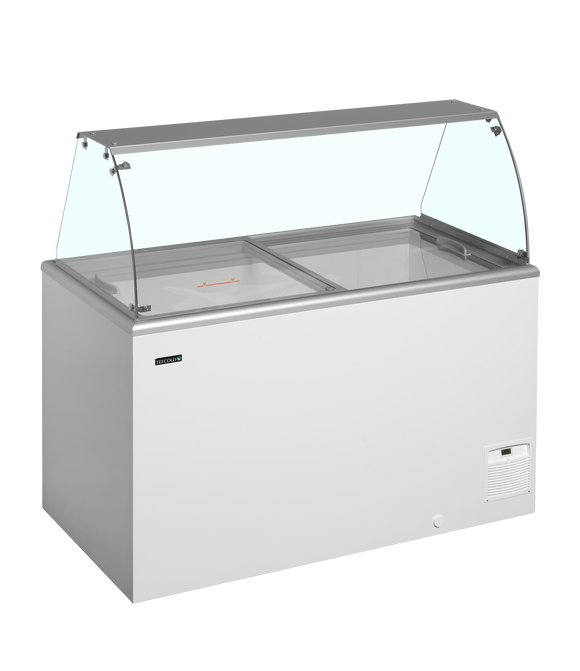 Vitrina inghetata la cupa Tefcold IDA400-W1+