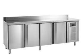 Masa refrigerata inox cu 4 usi, temperatura -2 to +8°C, clasa energetica A