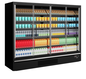 Vitrina frigorifica multideck Tefcold Galaxy+ GP26FGD Maxi Black - imaginea 2