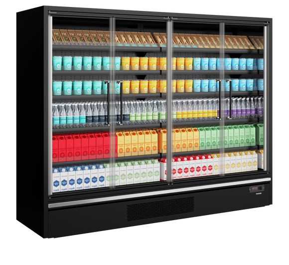Vitrina frigorifica multideck Tefcold Galaxy+ GP26FGD Maxi Black - imaginea 2