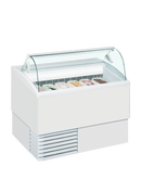 Vitrina inghetata ISETTA 6LX, expunere 6 cuve, alb, -16/-14 °C, racire statica, iluminare LED, 810W, clasa energetica B-2