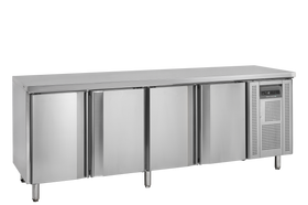 Masa refrigerata inox cu 4 usi, temperatura -2 to +10°C, clasa energetica B