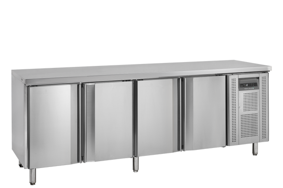 Masa refrigerata inox cu 4 usi, temperatura -2 to +10°C, clasa energetica B