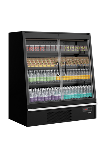 Vitrina frigorifica multideck joasa Tefcold Galaxy+ GPL14FGD Black - imaginea 2