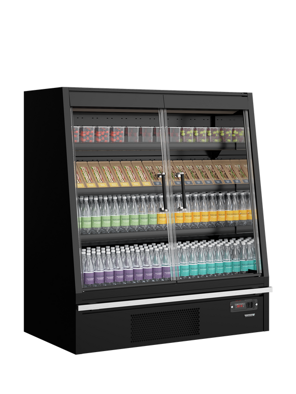 Vitrina frigorifica multideck joasa Tefcold Galaxy+ GPL14FGD Black - imaginea 2