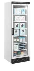 UFFS371G-Alb, 270 l, -24 la -14 °C, 1 usa de sticla cu balama incalzita, Statica, LED, 570 W, C-2