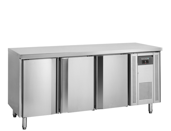Masa refrigerata inox cu 3 usi, temperatura -2 to +8°C, clasa energetica A