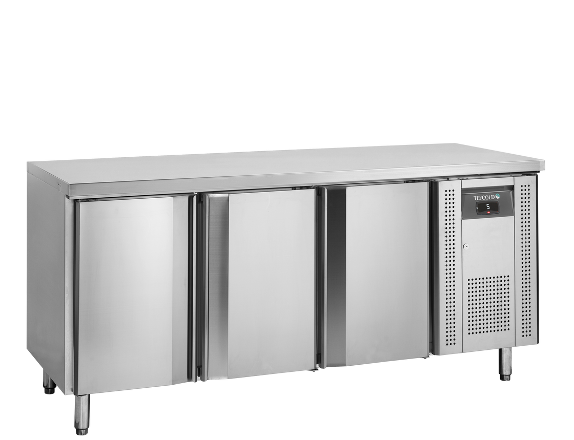 Masa refrigerata inox cu 3 usi, temperatura -2 to +8°C, clasa energetica A