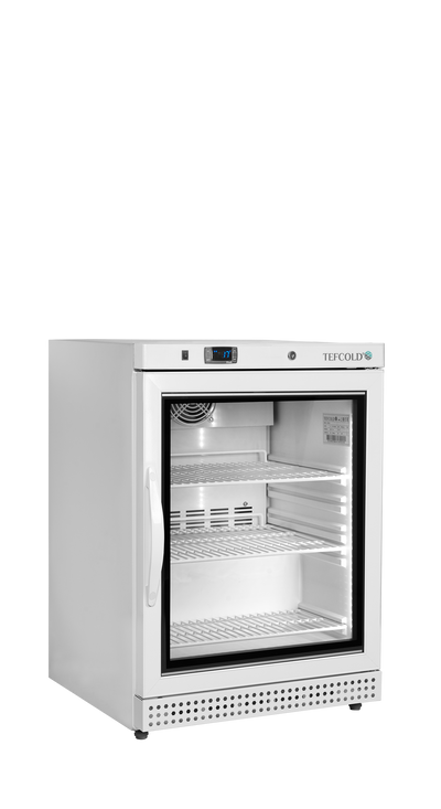Vitrina congelare Tefcold UF200VGW, 120 l, usa din sticla incalzita