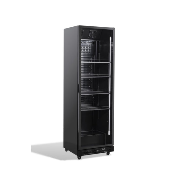 Vitrina frigorifica verticala 1 usa sticla neagra NAP-360 Combisteel - iluminare LED interior