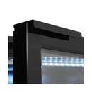 Vitrina frigorifica bar 4 usi sticla neagra Combisteel - iluminare LED interior