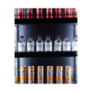 Vitrina frigorifica 3 usi sticla negru CEB-1600R Combisteel - detaliu iluminare LED