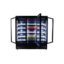 Vitrina frigorifica 3 usi sticla negru CEB-1600R Combisteel - detaliu panou digital