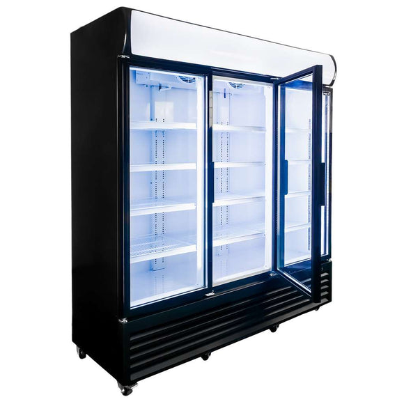 Vitrina frigorifica 3 usi 1506L RICO i180 iluminare LED plafon publicitar superior iluminat