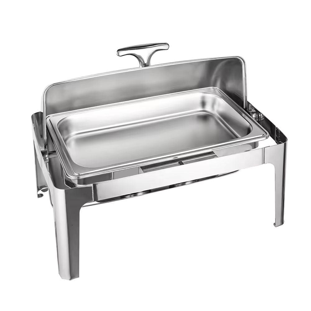 Chafing dish GN 1/1, inox, capac rolltop, model premium, finisaj lucios, 9 l - eurogastro.ro